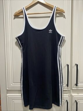 NWT adidas black tank dress mini dress womens XL